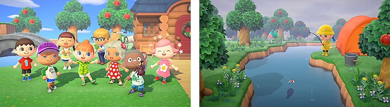 無人島生活を体験できる『あつまれ どうぶつの森』