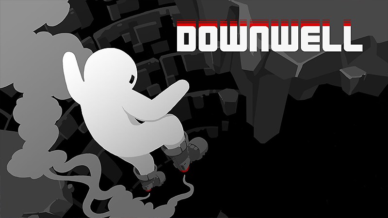 下にスクロールするアクションシューティング『Downwell』