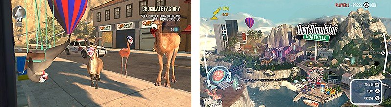 5つの作品がセットになった『Goat Simulator: The GOATY（ゴートシミュレーター）』