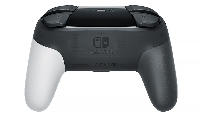 Nintendo Switch Proコントローラー ゼルダの伝説　ティアーズ オブ ザ キングダムエディションの背面画像