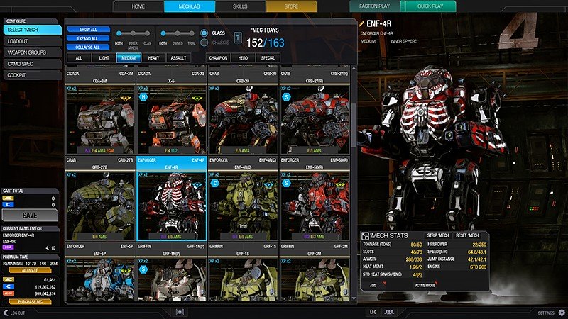 多彩なメックが登場する『MechWarrior Online™ Legends』