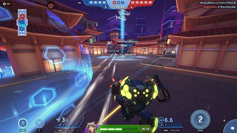 『Mech Arena (メカアリーナ)』の戦闘シーン