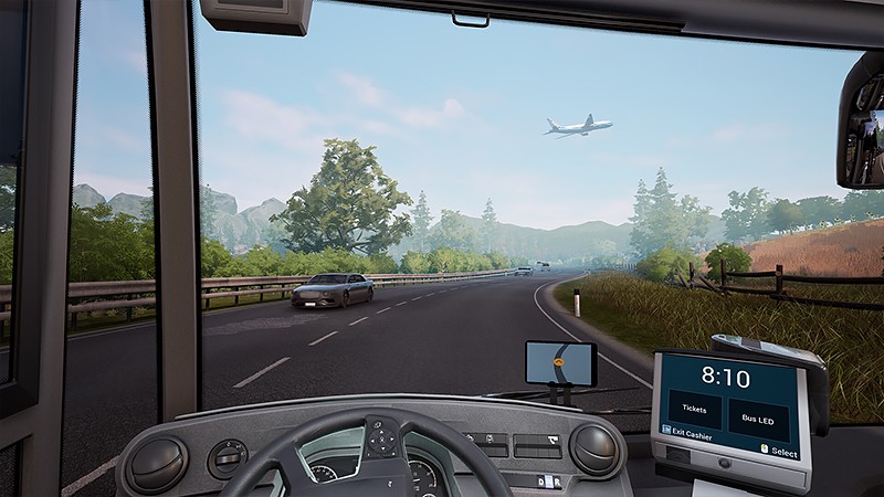 『Bus Simulator 21 Next Stop』の運転席視点