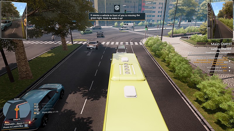 『Bus Simulator 21 Next Stop』のプレイ画面