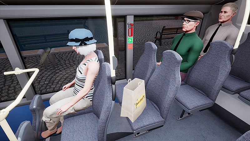 『Bus Simulator 21 Next Stop』のバス内部