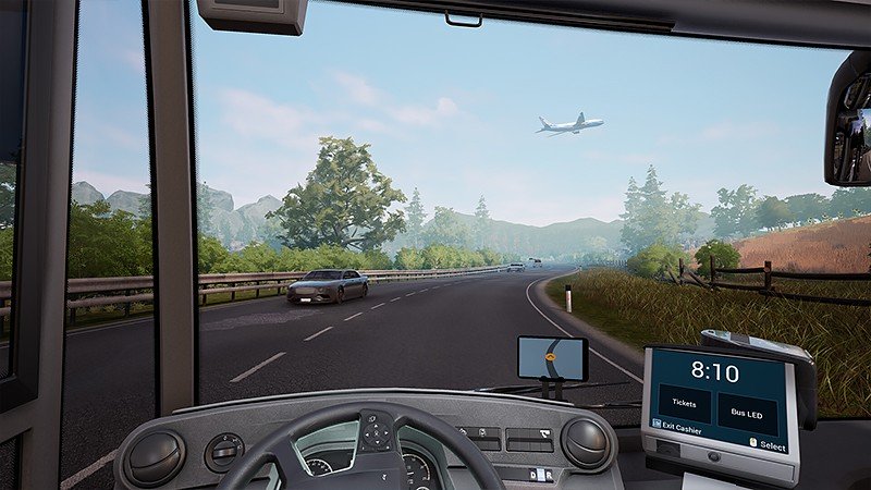『Bus Simulator 21 Next Stop』の運転席視点