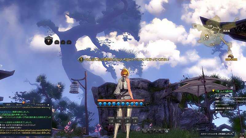 ゲームのプレイ画面