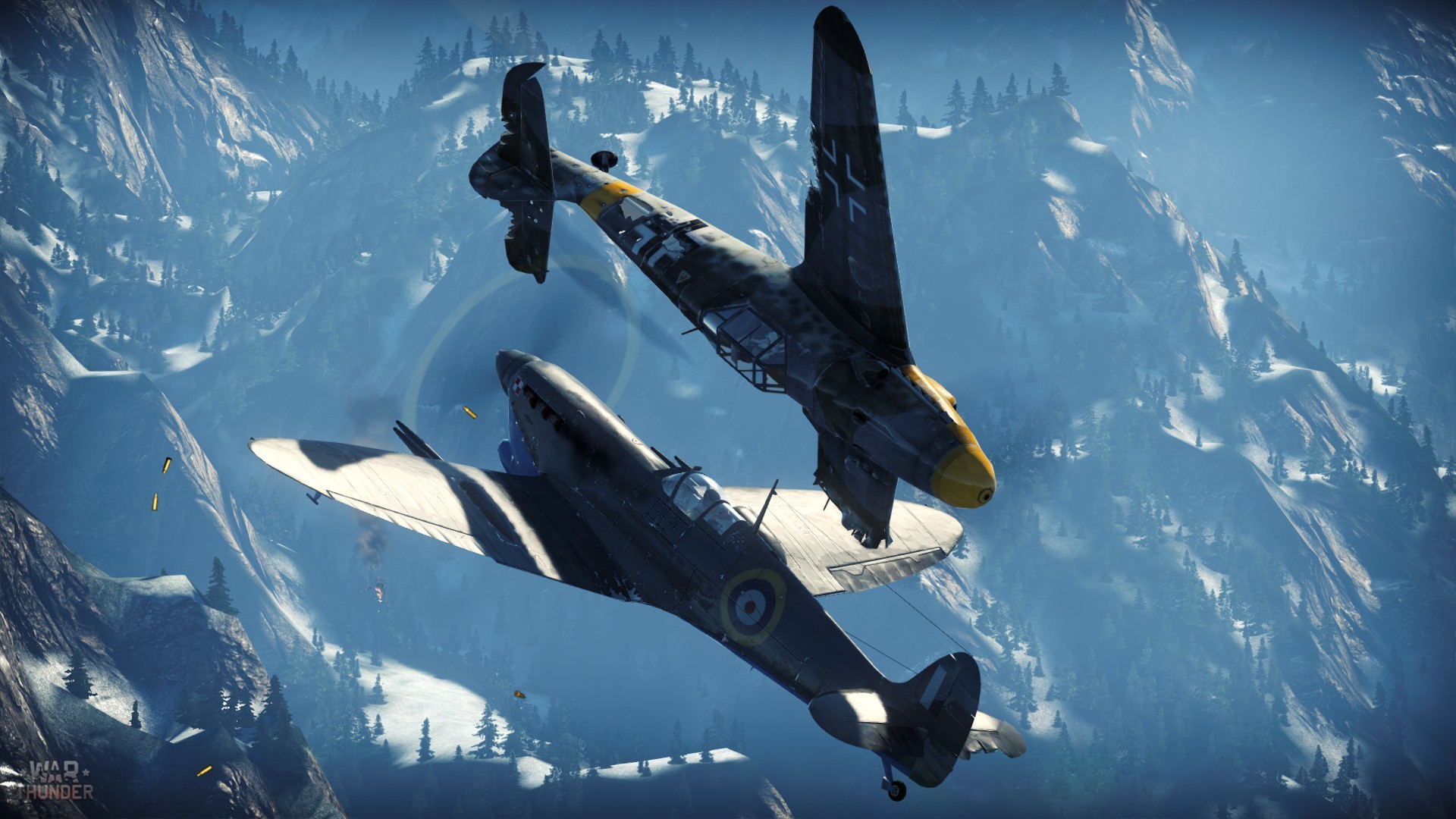 「ウォーサンダー（War Thunder）」のフライトシュミレーションで空中戦