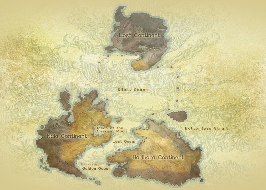 アーキエイジ（ArcheAge） 西のヌイア大陸、東のハリハラ大陸、謎の旧大陸の3つの大陸