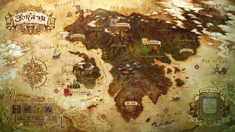「FF14」の世界地図