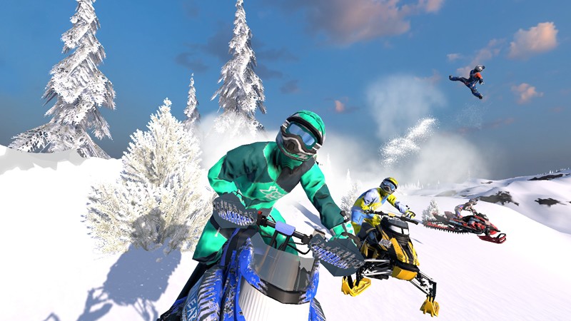 「Snow Moto Racing Freedom」雪山のグラフィック画像③