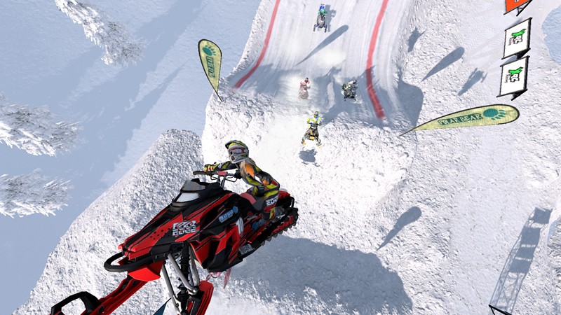 「Snow Moto Racing Freedom」雪山のグラフィック画像②