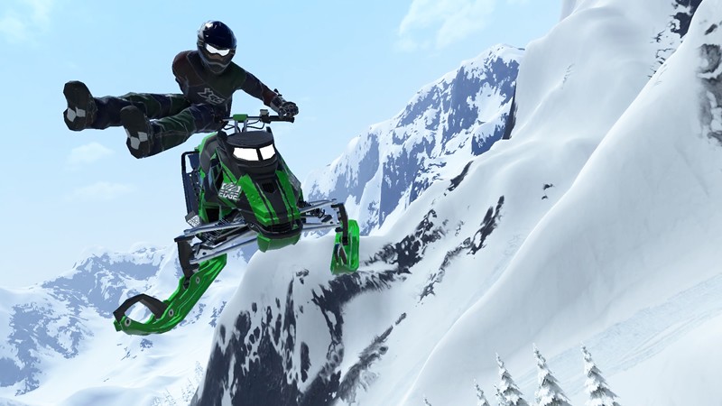 「Snow Moto Racing Freedom」技術でスコアを稼ぐ画像