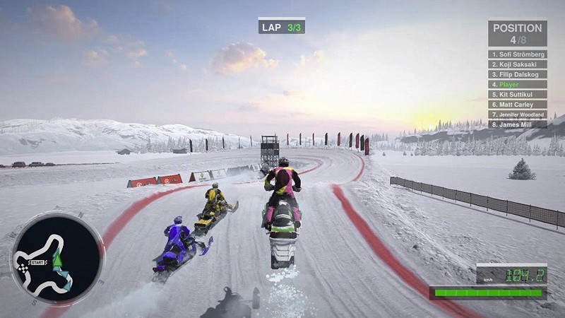 「Snow Moto Racing Freedom」コースの一部紹介画像