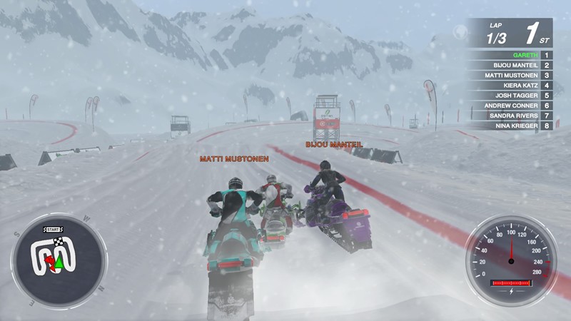 「Snow Moto Racing Freedom」マルチ対戦の画像②
