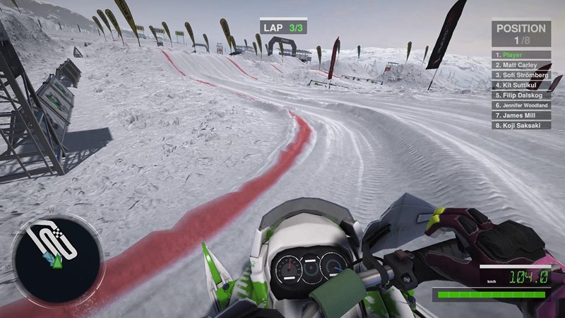「Snow Moto Racing Freedom」見やすいUIのイメージ画像