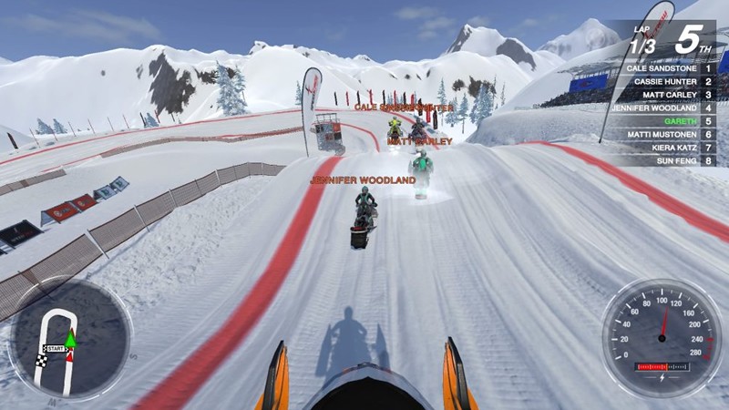 「Snow Moto Racing Freedom」見やすいUIのイメージ画像②