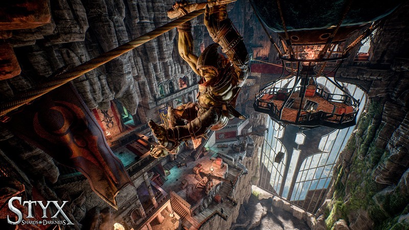 「Styx」ロープで滑降するゴブリンのイメージ画像