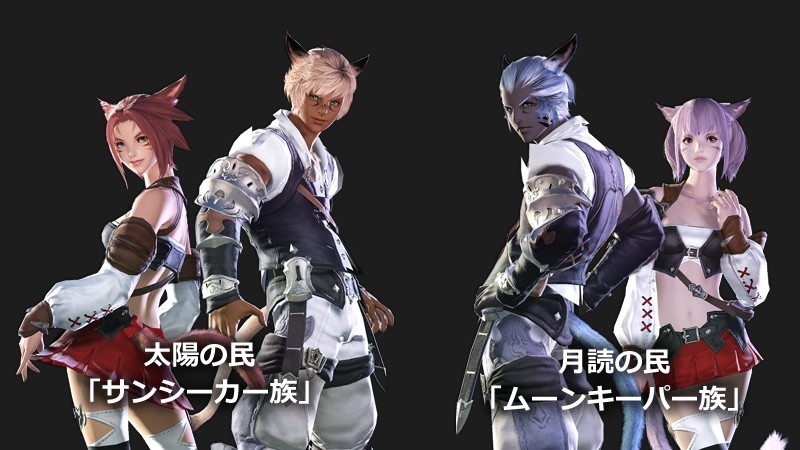 「FF14」ミコッテ族（Miqo'te）の紹介画像
