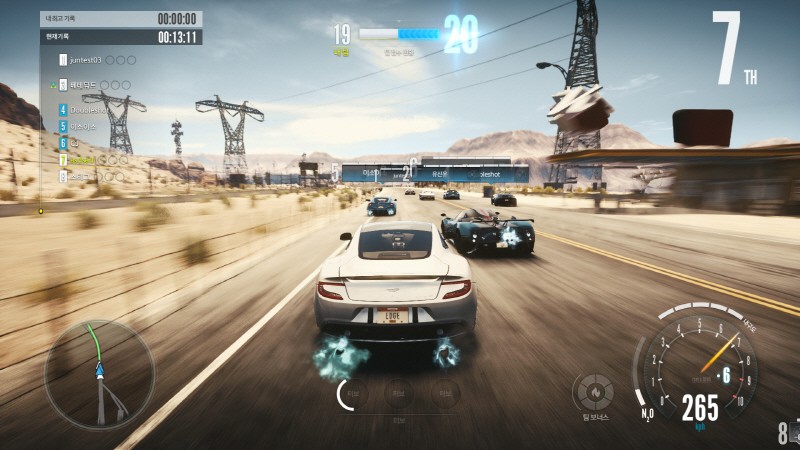「Need for Speed Edge」レースプレイ中の画像
