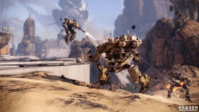 「Hawken」戦闘型ロボット「MECH（メック）」に搭乗し、この理想を失った謎の惑星での戦闘