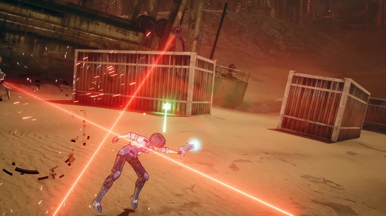 「SAO フェイタル・バレット」プレイヤーはSAOでおなじみの弾道予測戦《バレット・ライン》を見ることができる！