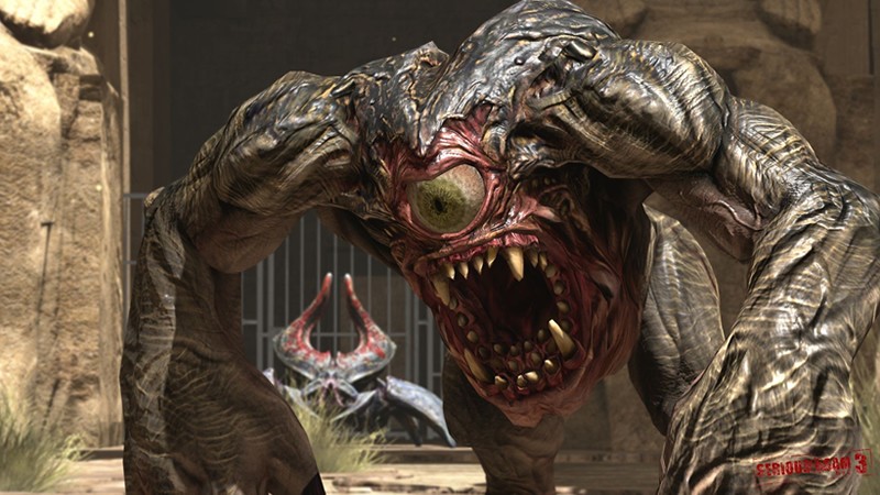 「Serious Sam 3:BFE」ゲーム序盤で初めて遭遇する一つ目の怪物