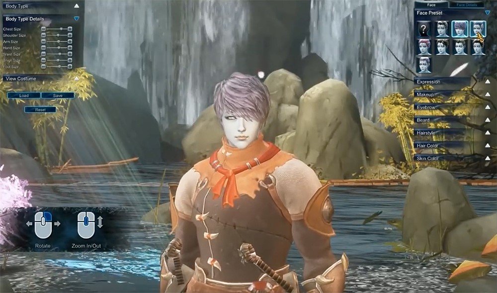 「ASTA Online」元が韓国のゲームだけあって、整った髪型を持つアジアのイケメンのプリセットが多い印象だ