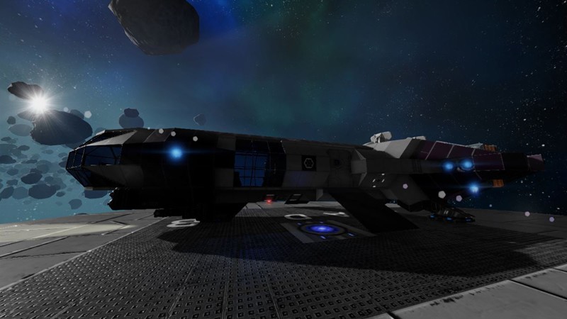 「Empyrion - Galactic Surviva」様々な資源を使用して、各種の乗り物や拠点となる建造物を作成することができる。