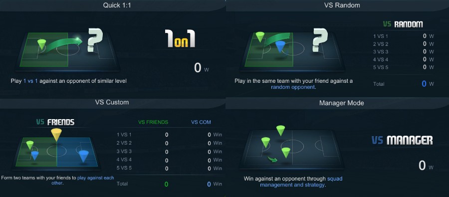 「FIFAONLINE3」オンラインで世界中のプレイヤーと対戦できるゲームモード。