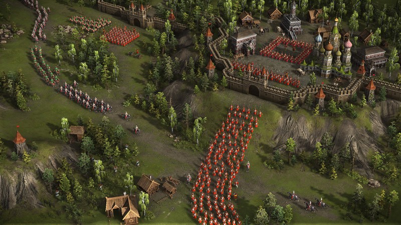「Cossacks 3」軍隊は地形によって影響を受ける。