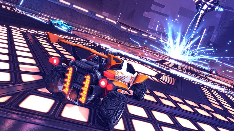 「Rocket League®」車両同士がぶつかり合いながらサッカーを行うという発想がユニークな本作は、オンラインでの対戦が最も面白い作品だ。