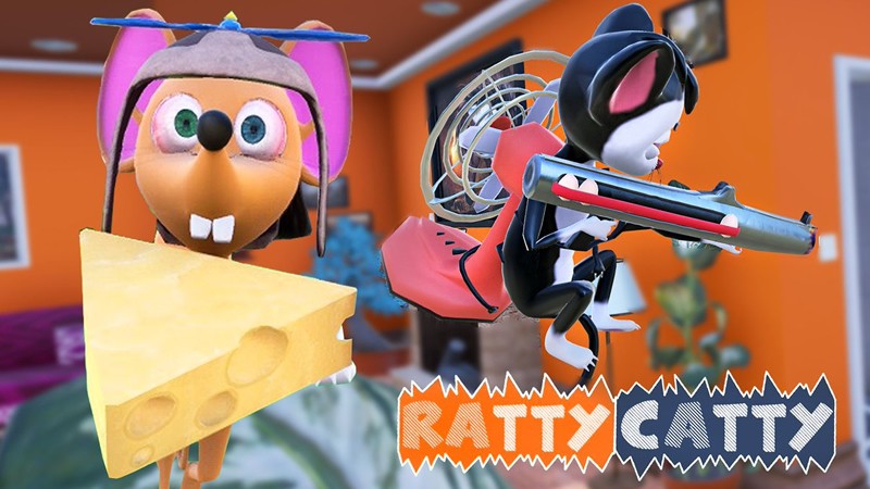 「Ratty Catty」Ratty（ネズミ）とCatty（猫）が食料争奪戦を行う痛快アクションゲーム！