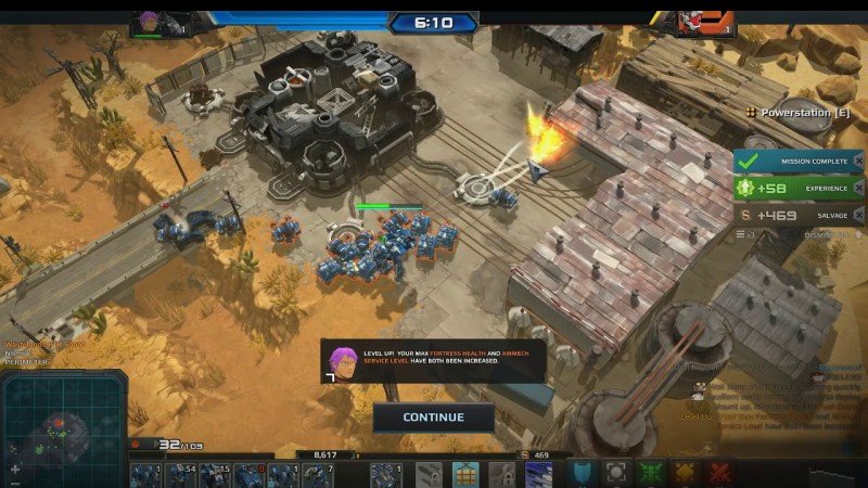 「エアーメカ・ウェストランド(AirMech Wastelands)」スクリーンショット