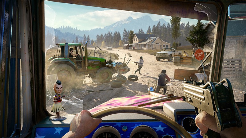 「Far Cry® 5」一度始まったら血で血を洗う派手な描写が炸裂するド派手な戦闘シーン