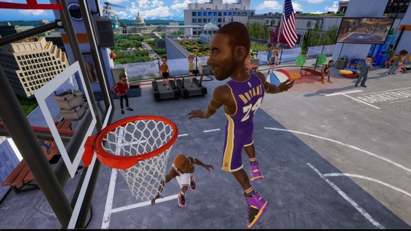 「NBA 2K Playgrounds 2」可愛らしくアレンジされたNBA選手達を操り、ストリートバスケの臨場感が味わえるようになっている。