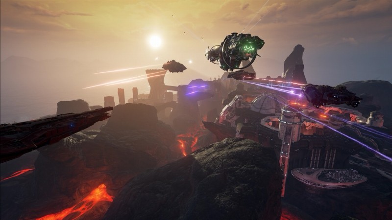 「Dreadnought」MOBA（Multiplayer Online Battle Arena）のような戦略性溢れる熱い戦いが繰り広げられるようになっている。