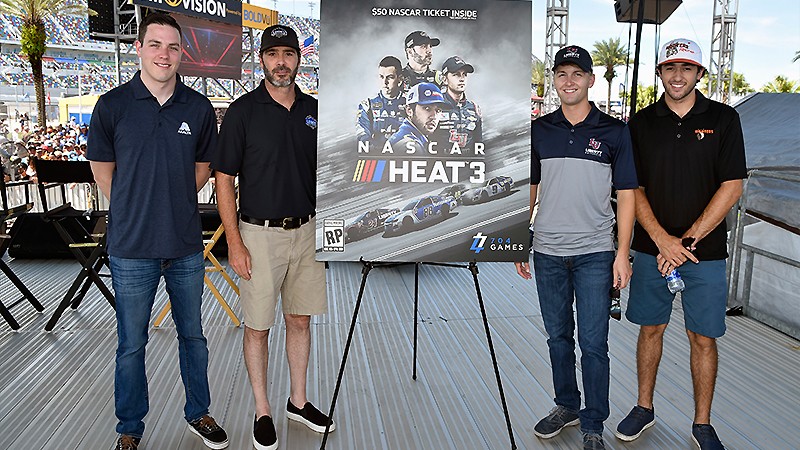 NASCAR Heat 3のイメージキャラクターに起用されたドライバー陣