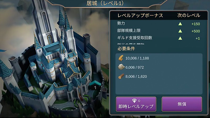 建国ストラテジー要素を持つモバイル・ロワイヤル (Mobile Royale)