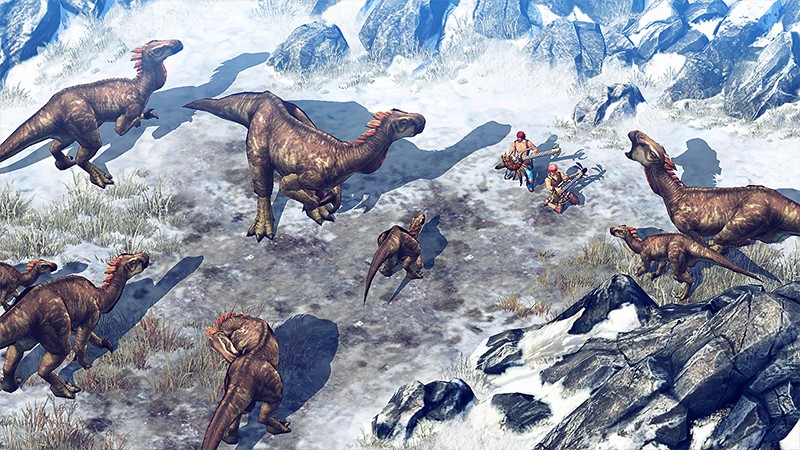 恐竜を移動手段にも使えるDURANGO: Wild Lands