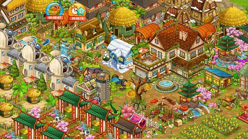 組合メンバーの農場を訪問できるグッドゲーム ビッグファーム (Goodgame Big Farm)
