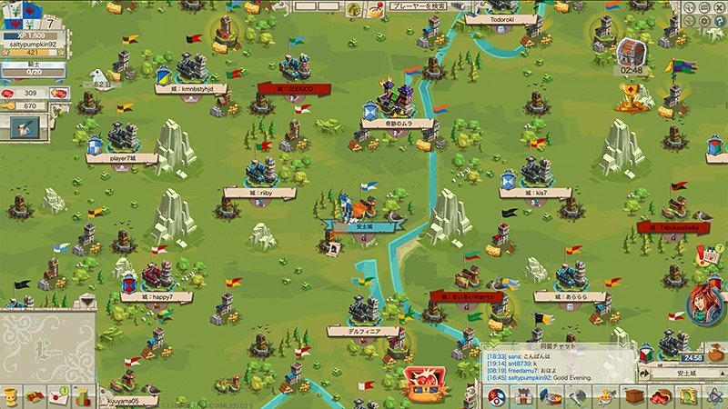 グッドゲーム エンパイアのワールドマップ