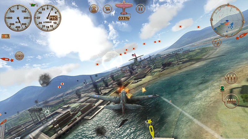 リアルなグラフィックが魅力の『Sky Gamblers: Storm Raiders』