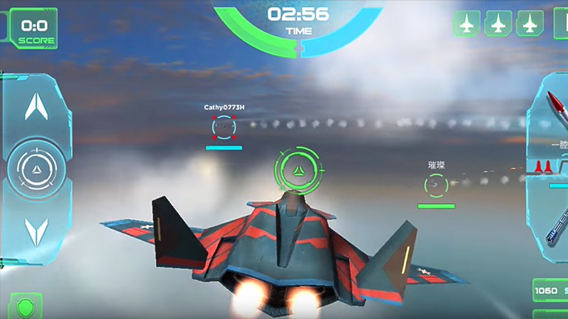 良好なUIを持つ『Air Combat OL: Team Match』