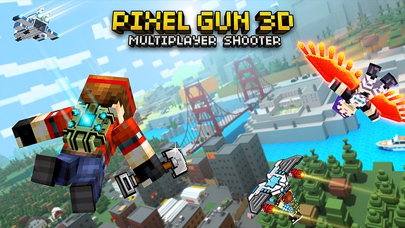 『ピクセルガン3D。(Pixel Gun 3D)』のタイトル画像