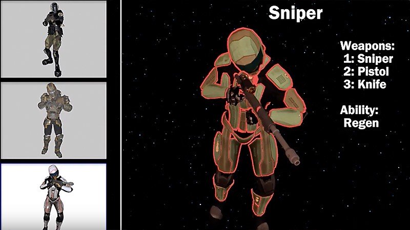 3種類のキャラクターを選べる『Galactic Force』