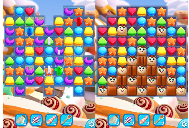 【クッキージャム・ブラスト】お菓子の世界が舞台となった簡単な操作で行えるパズルゲーム