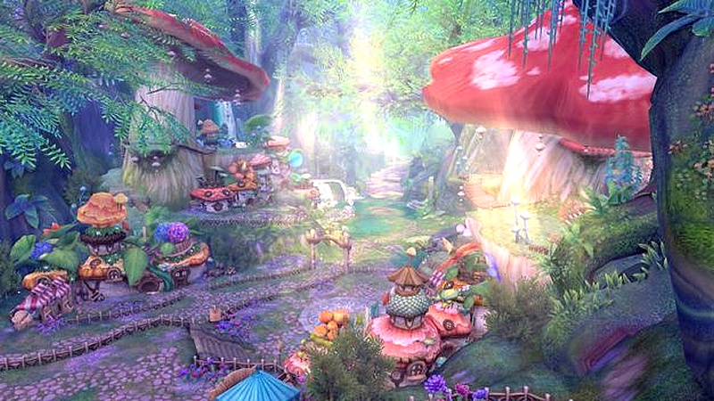 美しい情景描写を持つMMORPG『幻想神域』