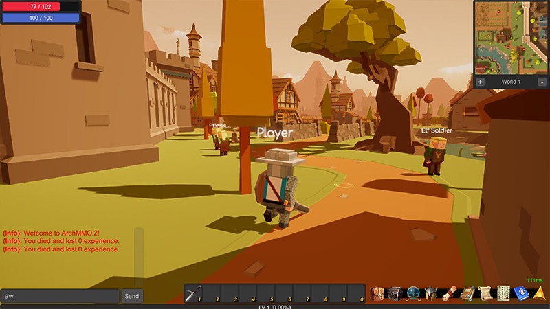 低スペックPCでも動く『ArchMMO 2』