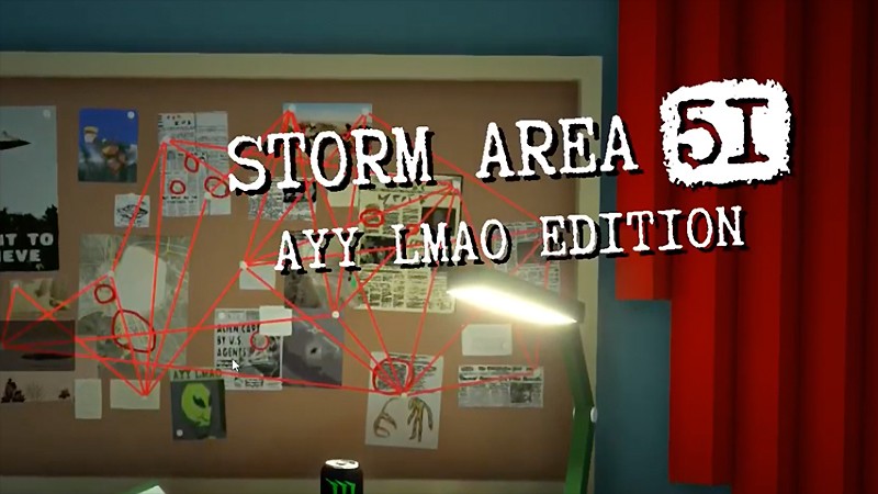 『STORM AREA 51: AYY LMAO EDITION』のタイトル画像